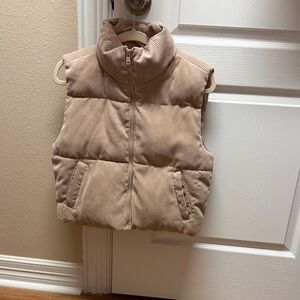 Tan puffer jacket